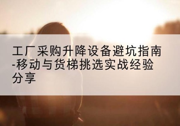 鄯善移动式升降机怎么选-工厂采购升降设备避坑指南-移动与货梯挑选实战经验分享